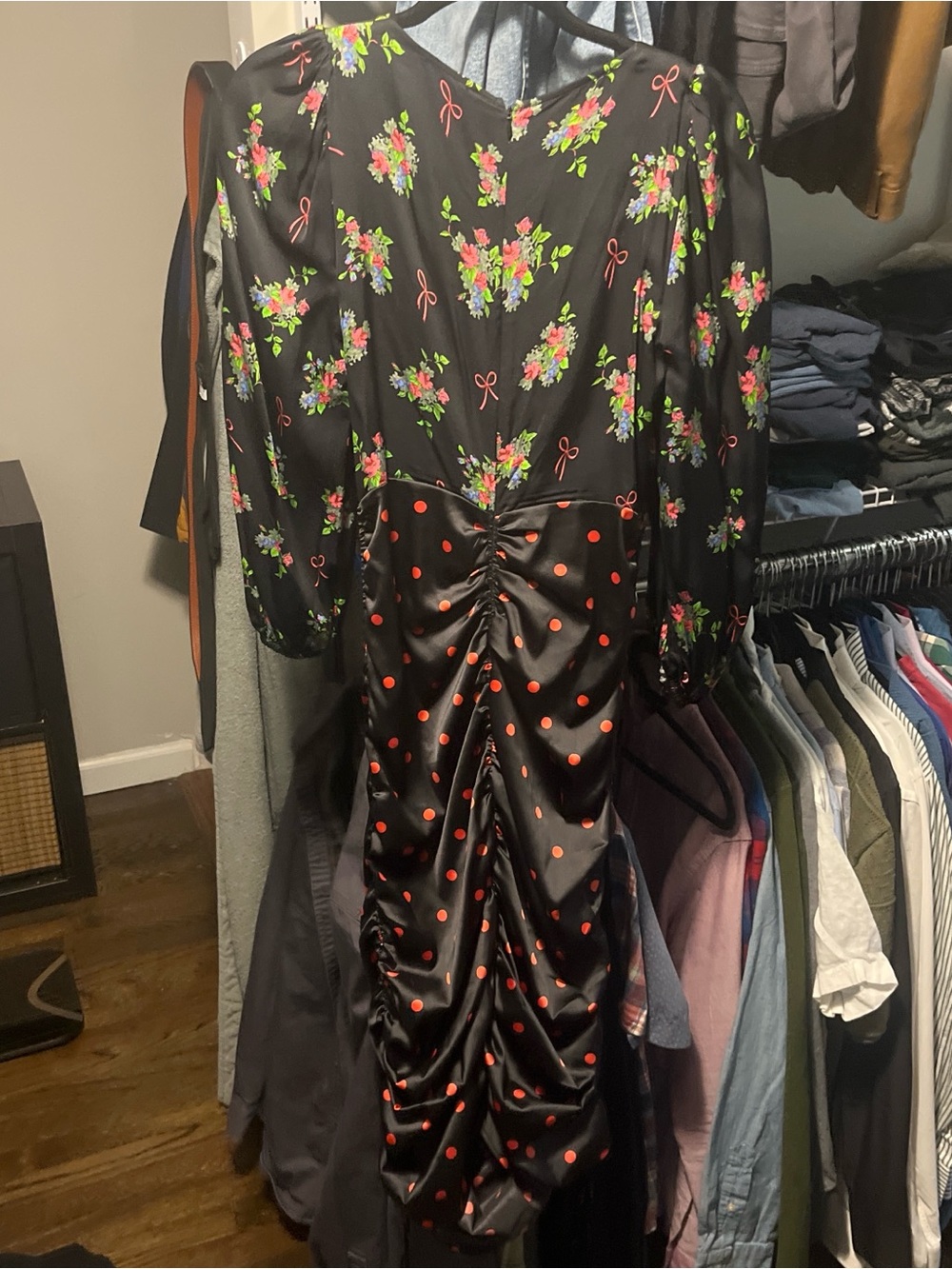 For Love & Lemons Black Floral Trim Top - Picture 5 of 8